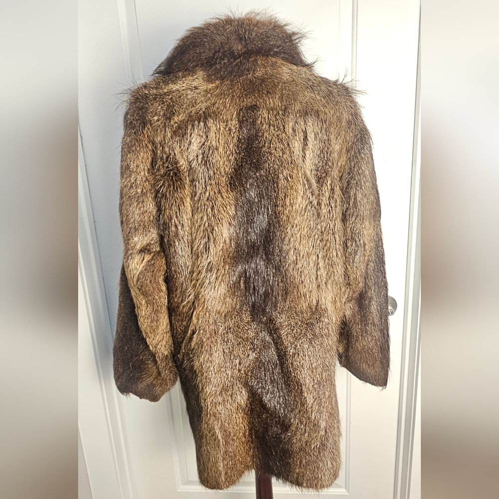 Vintage Fur Jacket Brown Fur Coat - Picture 8 of 16